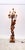 Carved and Gilded Wooden Torch-Style Floor Lamp, 1970 For Sale - Image 3 of 12
