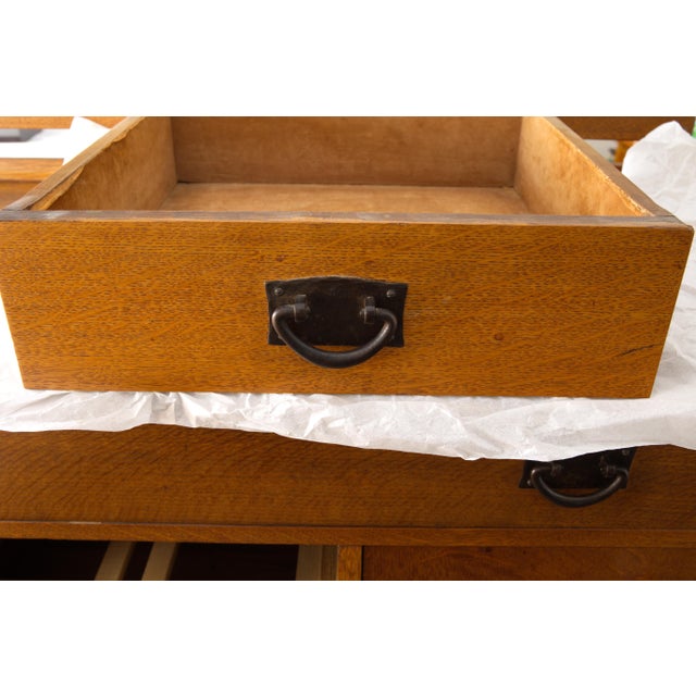 Gustav Stickley Sideboard Model 816, Signed "Als Ik Kan" Joiner's Compass Decal, Arts & Crafts Craftsman Workshop, C. 1907–1912 For Sale - Image 11 of 12