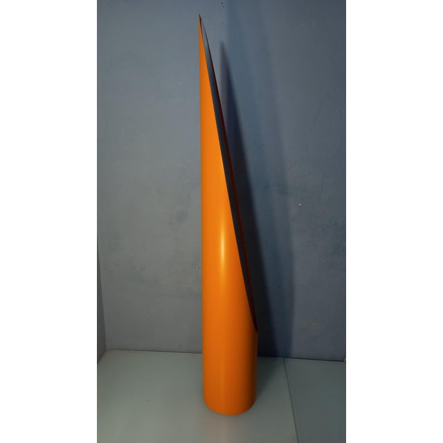 Mid-Century Modern Model Unghia Nail Lipstick Floor Mirror in Orange For Sale - Image 3 of 15