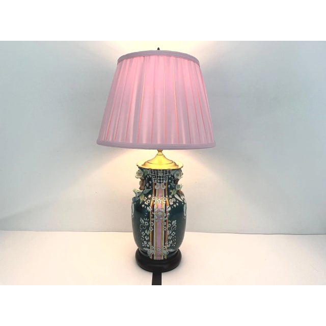 Boho Chic 1970s Gucci Style Ceramic Jar Lamp by Bradburn Gallery & Shade For Sale - Image 3 of 18