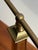 Vintage Banker's Green Glass & Brass Desk Lamp For Sale - Image 9 of 12