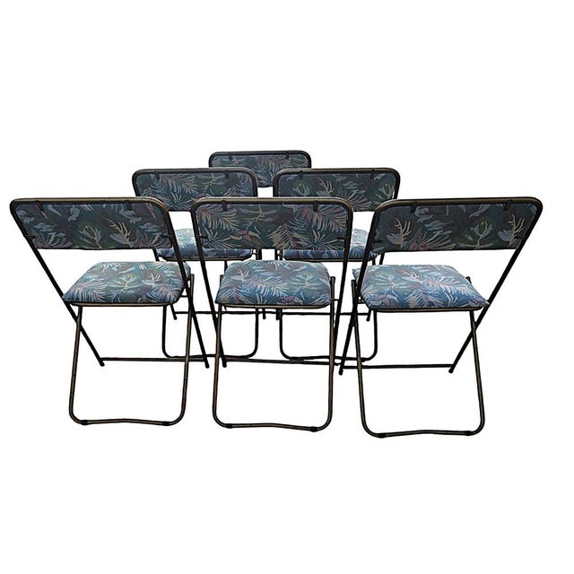 Gray Folding Chairs from Lafuma, 1960s, Set of 6 For Sale - Image 8 of 11