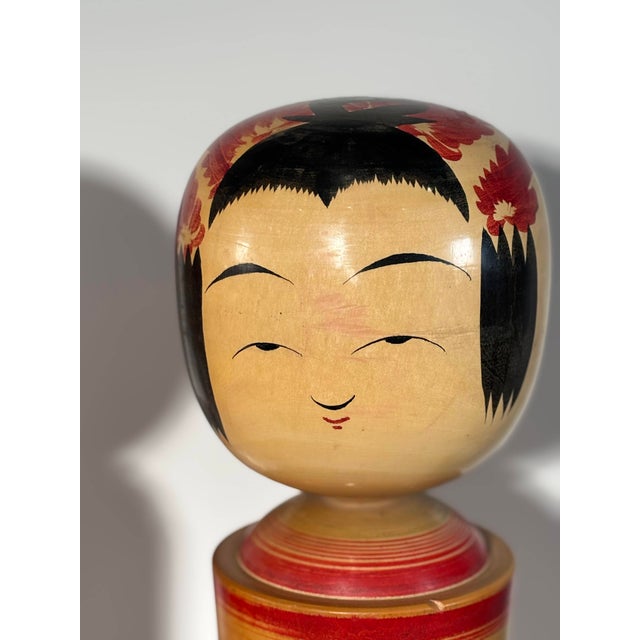 Black 20th Century Traditional Monumental Kokeshi Dolls, Tōhoku, Japan, Set of 3 For Sale - Image 8 of 18