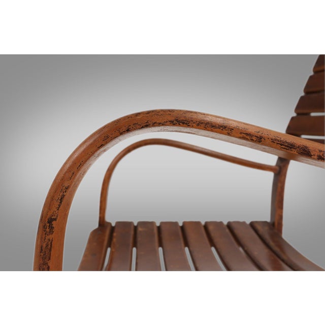 Art Deco Wooden Torck Armchair, France 1930s For Sale - Image 9 of 14