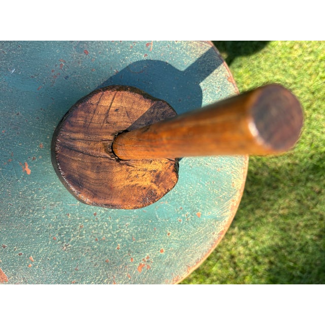 Very Early Rustic Wooden Mallet For Sale - Image 6 of 7