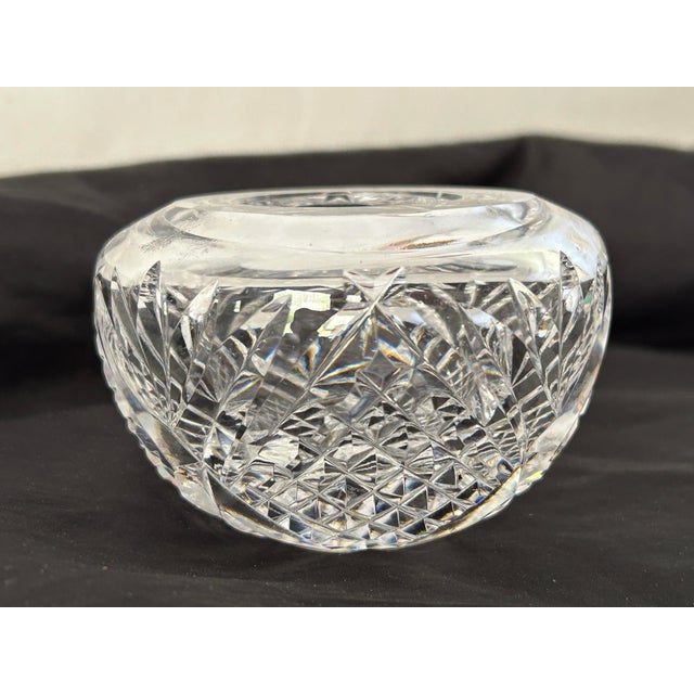 1980s Vintage Waterford Crystal Glandore Rose Bowl / Vase For Sale - Image 5 of 6