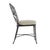Contemporary Brown Jordan Calcutta Side Chair, Textured Pewter frame with Fusion Meadow fabric For Sale - Image 3 of 11