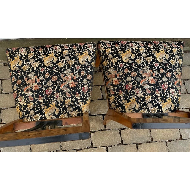 Pair of Antique Inlaid Biedermeier Side Chairs For Sale - Image 11 of 12