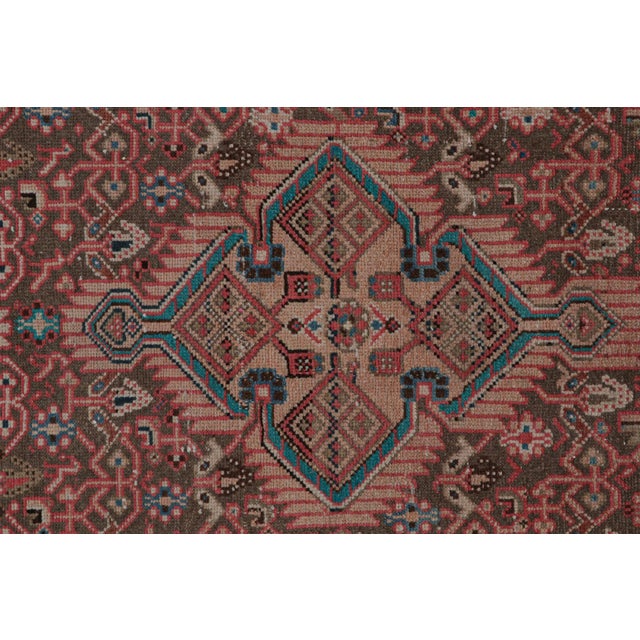 Vintage Persian Runner With Red, Beige-Brown Patterns by Rug & Kilim For Sale In New York - Image 6 of 7