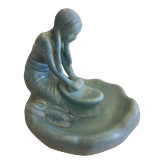 American Art Pottery Van Briggle Green Maiden For Sale