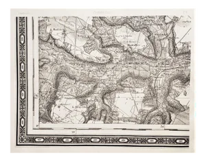 Antique 1800s French Map-Ile De France