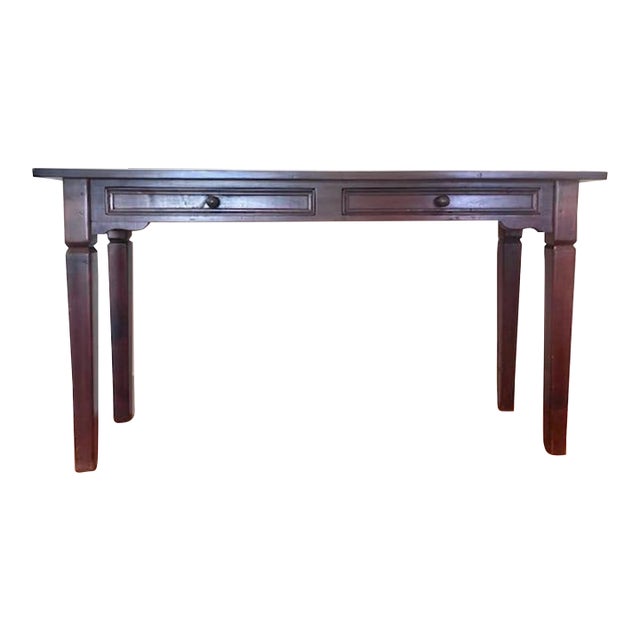 1990s Rustic Farmhouse Console Table For Sale
