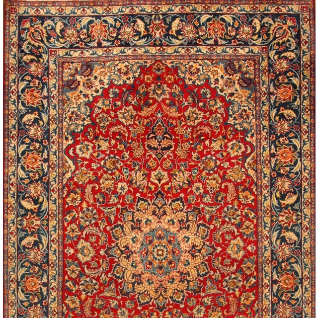 Middle Eastern Hand-Knotted Rug For Sale - Image 3 of 11