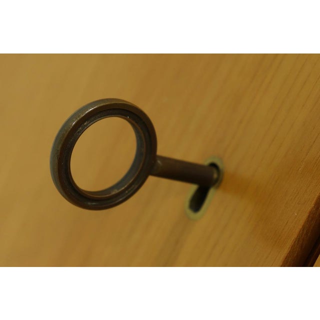 Mid-Century Minimalist Beech Sideboard 1970s For Sale - Image 6 of 16