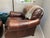 Wood Whittimore Sherrill Club Chair With Ottoman, Bayou Walnut For Sale - Image 7 of 8
