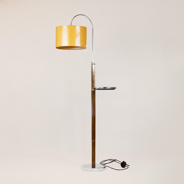 Czech Modernist Floor Lamp, 1930s, in Restored conditions. Designed 1920 to 1949 European Plug (up to 250V).The wiring of...
