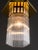Metal Art Deco Ceiling Lamp in Opal Glass with Glass Sticks, Vienna, Austria, 1920s For Sale - Image 7 of 10