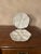Mid 20th Century Mid 20th Century White Porcelain Oyster Plates - a Pair For Sale - Image 5 of 12