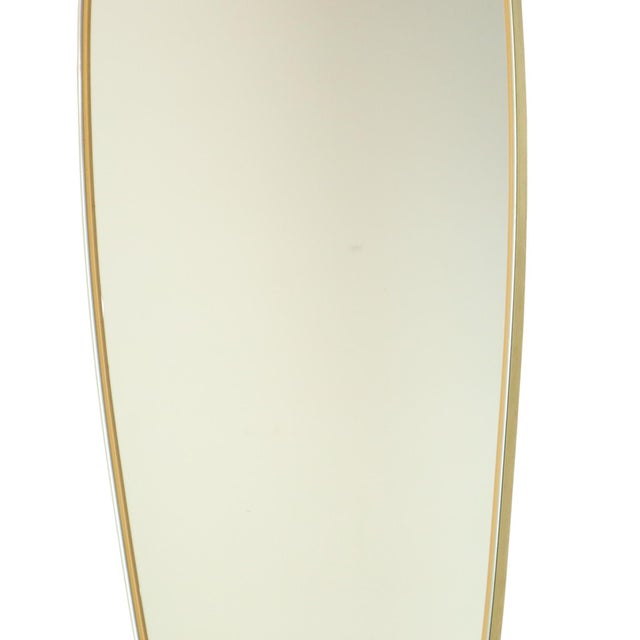 Vintage Rockabilly Freeform Mirror in Gold, 1950s For Sale - Image 10 of 13