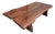 Organic Live-Edge Solid Wood Coffee Table in the Mira Nakashima Style. Circa 1980s. For Sale