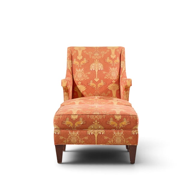 Baker Furniture Wingback Lounge Chair with Ottoman The chair measures: 26.25 wide x 32 deep x 37 high, with a seat height...