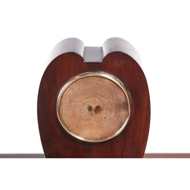 Edwardian Inlaid Mahogany Mantel Clock For Sale - Image 5 of 8