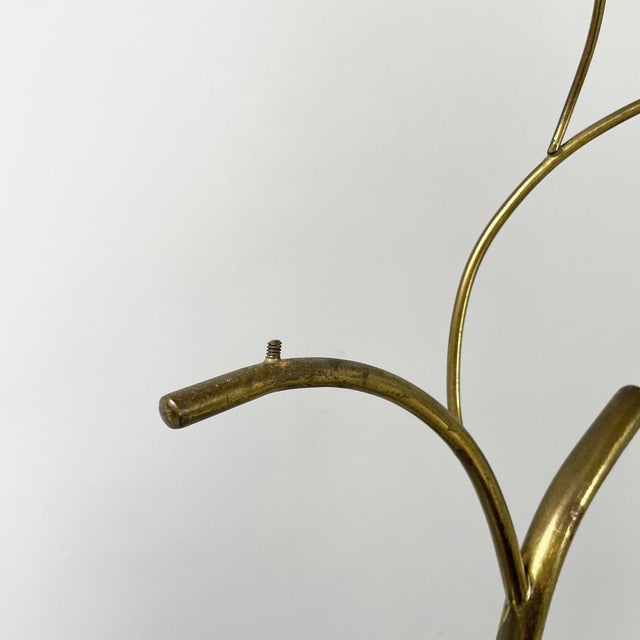Gold Mid-Century Italian Modern Floor Hanger or Hat Rack in Brass Rod, 1950s For Sale - Image 8 of 18