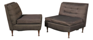 Mid 20th Century Mid-Century Slipper Chairs - 2 Pieces