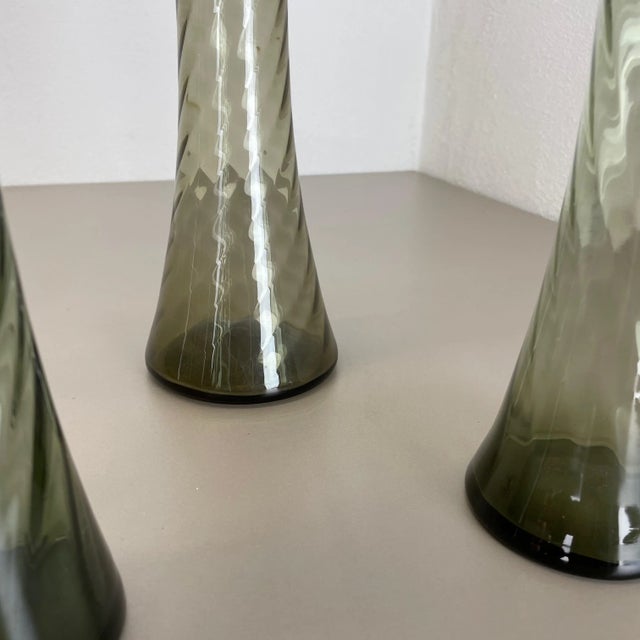 Hand Blown Crystal Glass Vases from Alfred Taube, Germany, 1960s, Set of 4 For Sale - Image 15 of 18