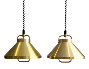 Danish Tarok Pendant Lamps by Jo Hammerborg for Fog & Mørup, 1970s, Set of 2