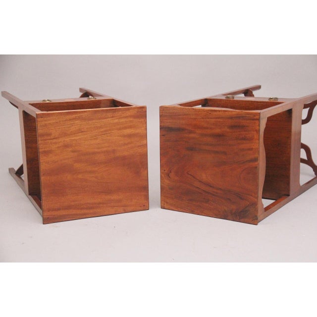 Inlaid Mahogany Bedside Tables, 1830, Set of 2 For Sale - Image 6 of 9