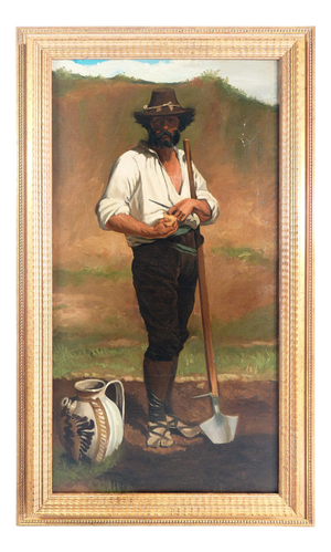 Sebastiano Panunzi, Self-Portrait, Oil on Canvas