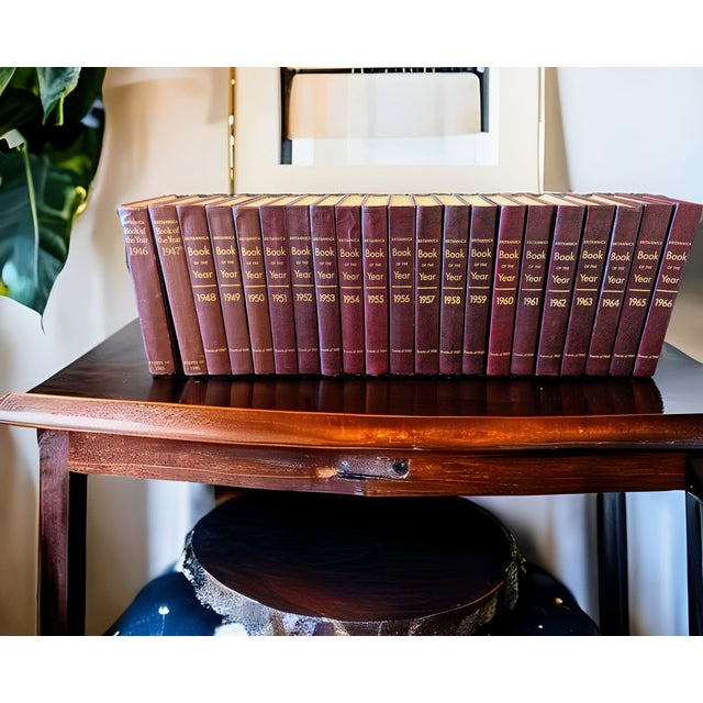 Vintage Encyclopedia Britannica Book of the Year, Set of 21 Volumes