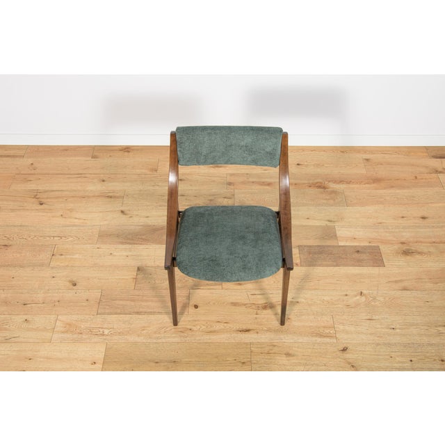 Green Ski Jumper Chairs by Juliusz Kędziorek for Zamojska, Poland, 1970s, Set of 4 For Sale - Image 8 of 18
