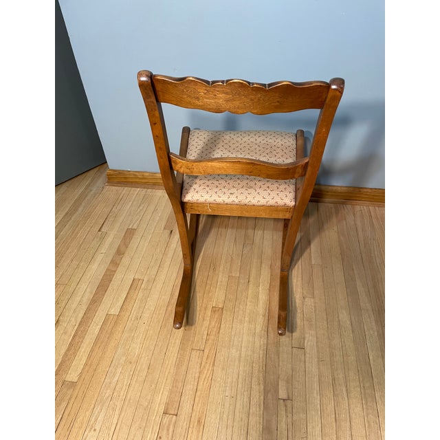 Tell City Duncan Phyfe Walnut Rocking Chair Small For Sale - Image 10 of 13