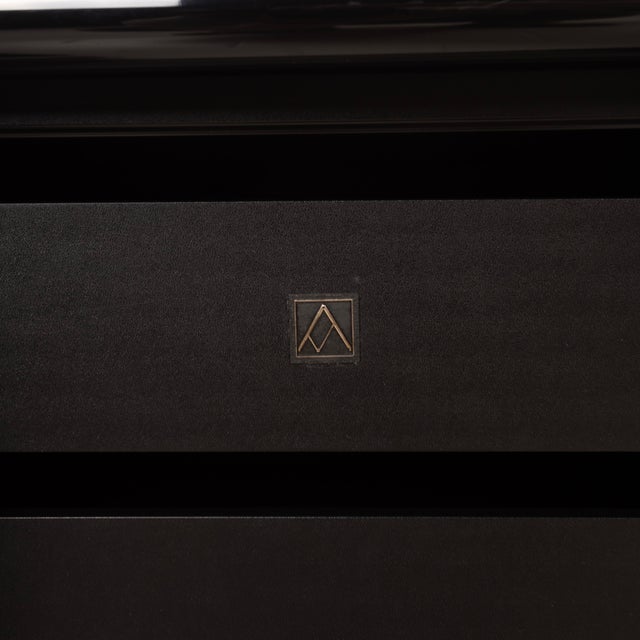 Black Sheraton Sideboard by Giotto Stoppino for Acerbis, 1977 For Sale - Image 8 of 18