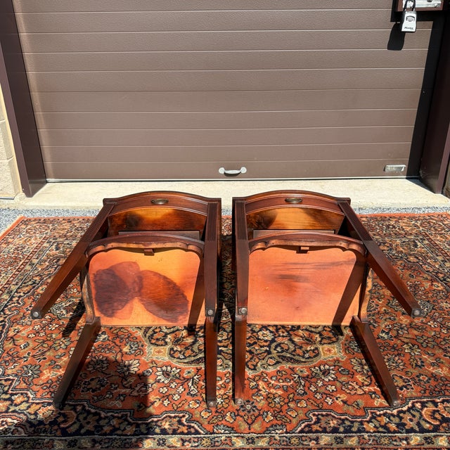 Vintage White Fine Furniture Federal Mahogany 1 Drawer Nightstands - A Pair For Sale - Image 13 of 18