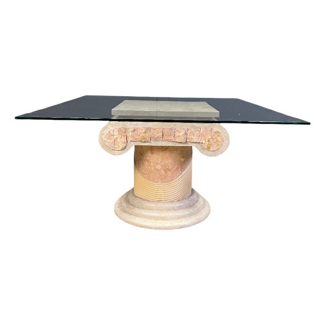 Tesselated Column Coffee Table by Maitland Smith, 1970s For Sale