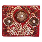 Antique Sailor’s Valentine Shell Panel For Sale