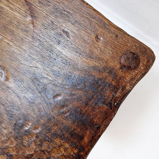 Mid-Century Rustic Wood Nightstand For Sale - Image 10 of 13