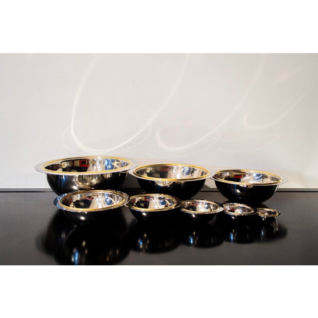 Postmodern Planetarium Bowls by Liliana Bonomi for Serafino Zani, Italy 1980s, Set of 8 For Sale - Image 3 of 5