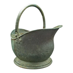 1870s Antique Victorian English Copper Country House Coal Scuttle