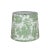 This sage green toile drum shade features a charming pastoral design, evoking the elegance of classic French country...