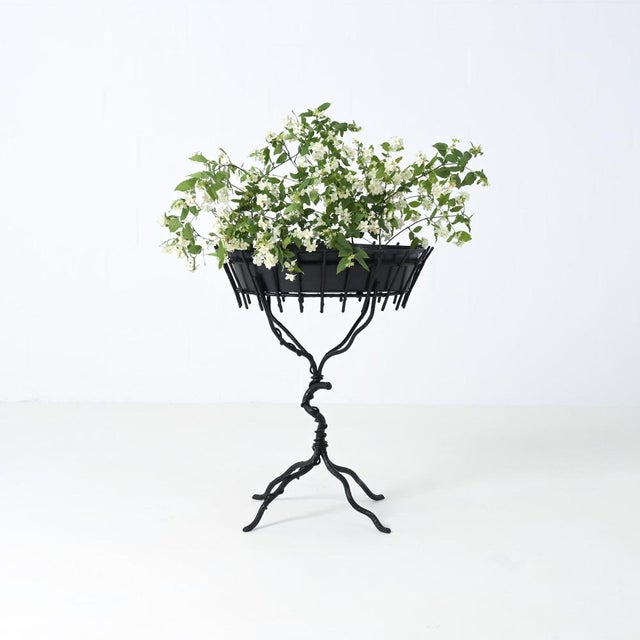 Metal Faux Bois Planter by Jean Michel Frank, 1930s For Sale - Image 7 of 18