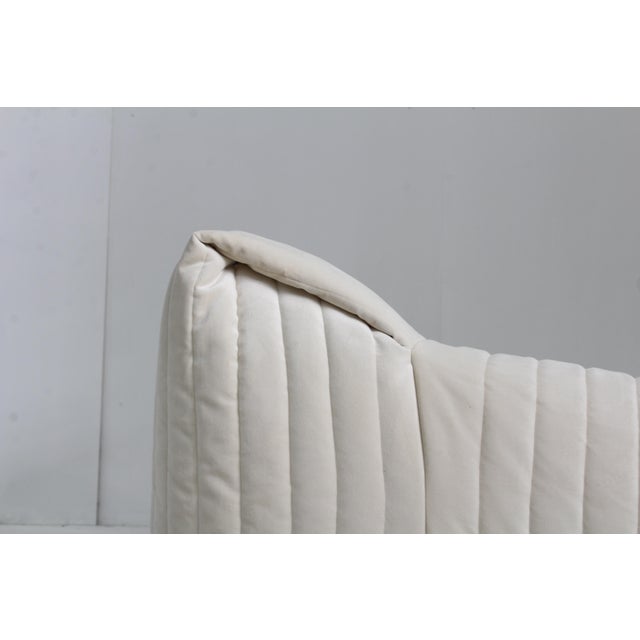Vintage Cinna Sandra Three-Seater Sofa in Beige Velvet from Ligne Roset, 1970s For Sale - Image 13 of 14