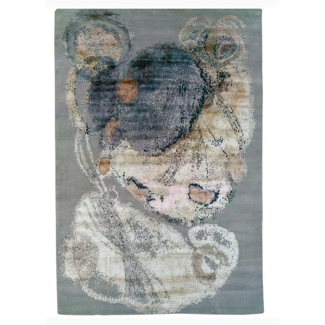 Not Yet Made - Made To Order Small Stylized Asteroid Rug by DSV Carpets For Sale - Image 5 of 5