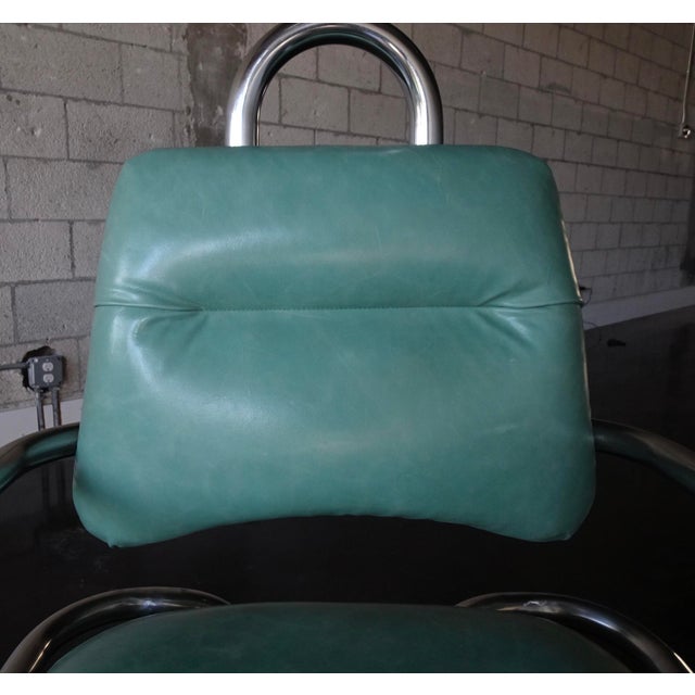 Aqua Set of 4 Kwok Hoi Chan Dining Chairs by Steiner, France 1967 For Sale - Image 8 of 12