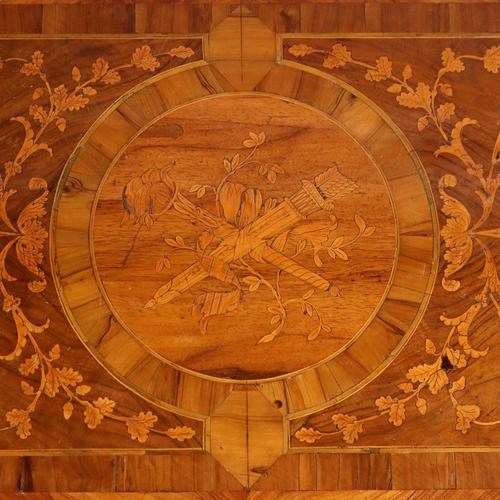 Brown Neoclassical Walnut Chest of Drawers For Sale - Image 8 of 14