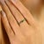 14k Yellow Gold Channel Set Square Emerald Band Ring Size 5 Gifts for the Hostess For Sale - Image 9 of 14
