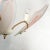 Mid-Century Modern Mid-Century Pink and White Opaline Glass and Brass Ceiling Lamp Attributed to Stilnovo For Sale - Image 3 of 6